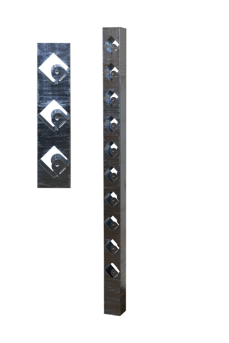 Hörnstolpe Tallkobben Galvad 910 mm Steel Design